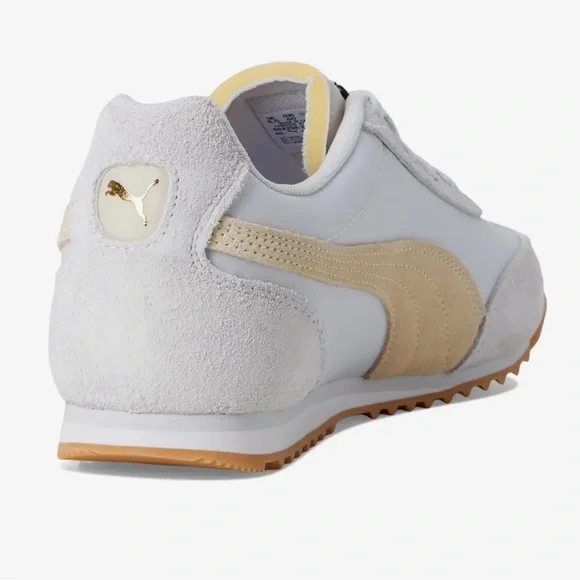 NEW Puma Arizona White and Beige Sneakers Shoes 8 - Picture 5 of 11